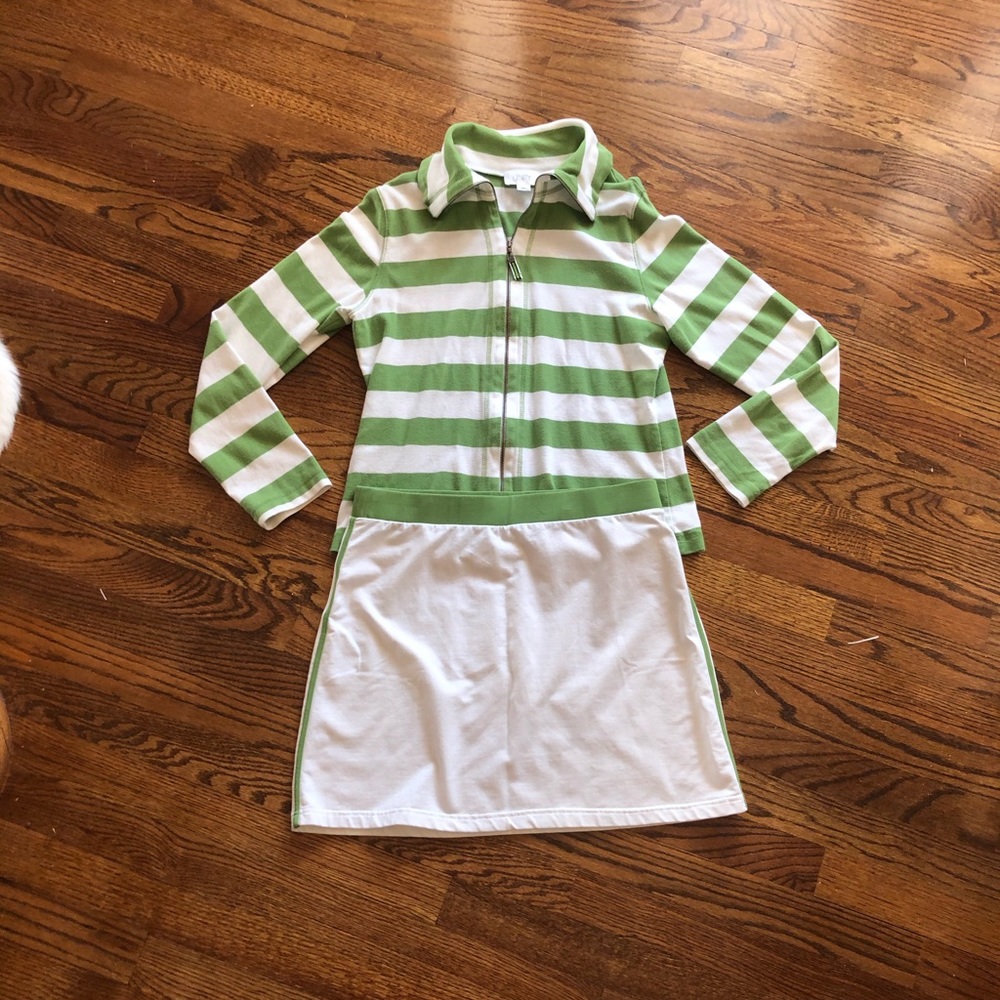 Loft summer outfit skirt set jacket size large